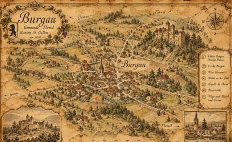Burgau – historische Karte